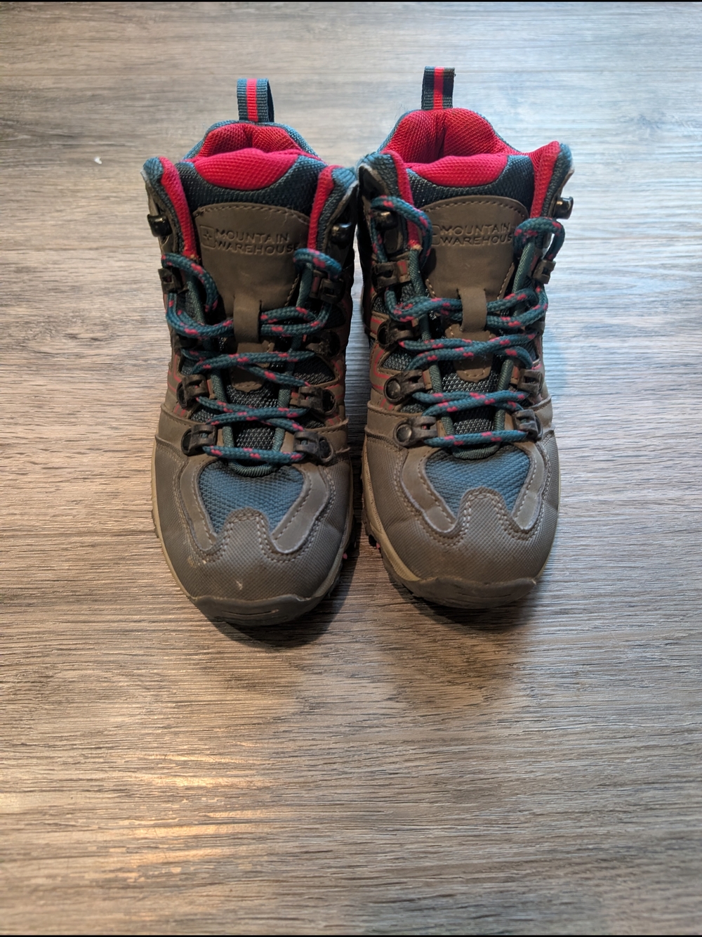 Kids' Grey and Pink Hiking Boots - Mountain Hard Ware Size 12